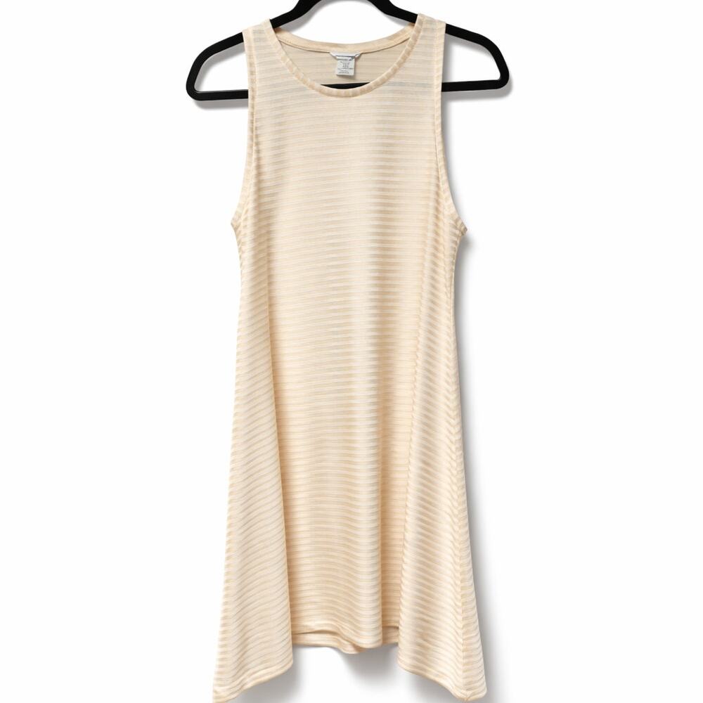 Club Monaco Ribbed A-Line Dress Size Large Blush NWT $249 Retail Sleeveless